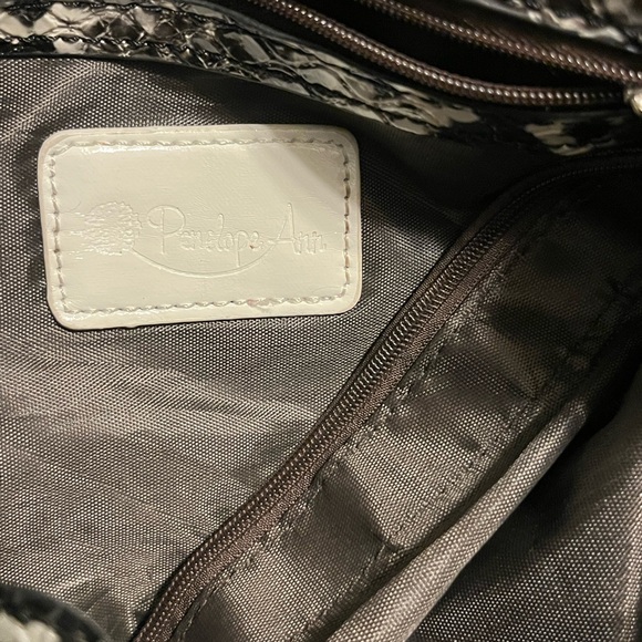 Patricia Nash Snakeskin Print Shoulder Bag | Faux Leather | Silver Hardware - Picture 6 of 8